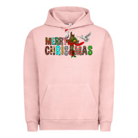 Pigment Salmon Merry christmas cross Urban Hoodie - FaDigitalArtStudio