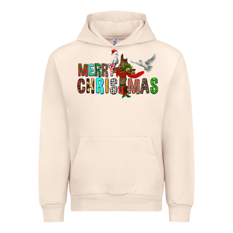 Merry Christmas Cross Urban Hoodie by FaDigitalArtStudio | Teevron