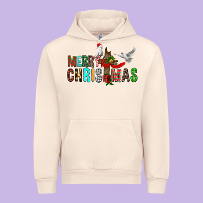 Merry Christmas Cross Urban Hoodie Designed By Fadigitalartstudio