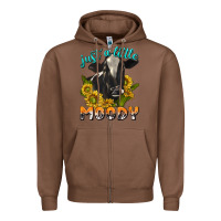 Chestnut Just a Little Moody Zipper Hoodie - texasbilliewilder
