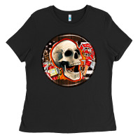 Black firefighter coasters Ladies Tee - AdoDesignShop