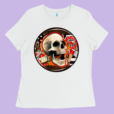 Firefighter Coasters Ladies Tee Designed By Adodesignshop