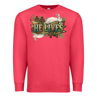 Cardinal He lives Easter Day Premium Sweatshirt - HowdyJamesFarm