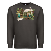 Smoke He lives Easter Day Premium Sweatshirt - HowdyJamesFarm