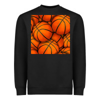Black basketball seamless pattern Heavyweight Sweatshirt - BundleAndBundleShop