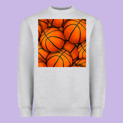 Basketball Seamless Pattern Heavyweight Sweatshirt Designed By Bundleandbundleshop