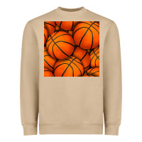 Mushroom basketball seamless pattern Heavyweight Sweatshirt - BundleAndBundleShop