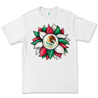 White sunflower mexican flag Premium Tee - JahusDesignShop