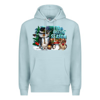 Blue Mist its freezin season Premium Hoodie - CowGirlArtShop
