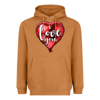 Meerkat I love you heart balloon Valentine's Day Heavyweight Hoodie - HowdyJamesFarm