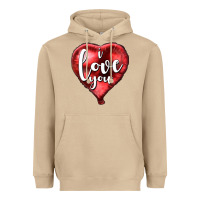 Mushroom I love you heart balloon Valentine's Day Heavyweight Hoodie - HowdyJamesFarm