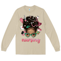 Mushroom Afro Messy Bun Nursing Bbs Long Sleeve Tee - BundleAndBundleShop