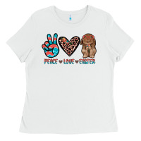 White peace love easter Ladies Tee - JahusDesignShop