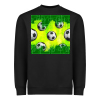 Black soccer balls with field  and tactics seamless pattern Heavyweight Sweatshirt - BundleAndBundleShop