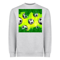 Heather Grey soccer balls with field  and tactics seamless pattern Heavyweight Sweatshirt - BundleAndBundleShop