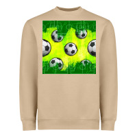 Mushroom soccer balls with field  and tactics seamless pattern Heavyweight Sweatshirt - BundleAndBundleShop
