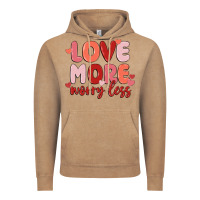 Vintage Coffee love more worry less Vintage Hoodie - MaliasSmallBusiness