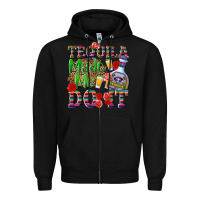 Black Tequila made me do it Zipper Hoodie - NancyCooperArtShop