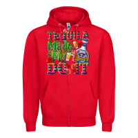 Red Tequila made me do it Zipper Hoodie - NancyCooperArtShop