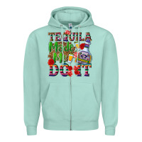 Seafoam Tequila made me do it Zipper Hoodie - NancyCooperArtShop