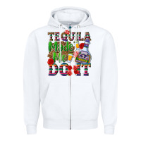 White Tequila made me do it Zipper Hoodie - NancyCooperArtShop