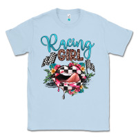 Dusty Blue racing girl Classic Tee - JahusDesignShop