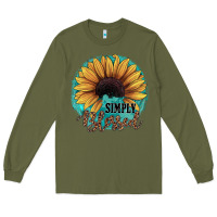 Army Green Simply Blessed Long Sleeve Tee - JahusDesignShop