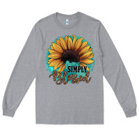 Heather Grey Simply Blessed Long Sleeve Tee - JahusDesignShop