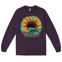 Plum Simply Blessed Long Sleeve Tee - JahusDesignShop