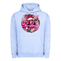 Pigment Grape Ice pink merry christmas Urban Hoodie - FaDigitalArtStudio