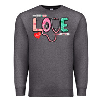 Charcoal Heather love nursing Premium Sweatshirt - CowGirlArtShop