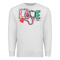 Oatmeal Heather love nursing Premium Sweatshirt - CowGirlArtShop