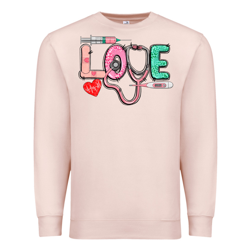 Love Nursing Premium Sweatshirt by CowGirlArtShop | Teevron
