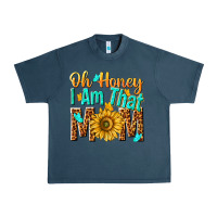 Midnight Navy oh honey i am that mom Urban Heavy Tee - NancyCooperArtShop