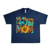 Navy oh honey i am that mom Urban Heavy Tee - NancyCooperArtShop
