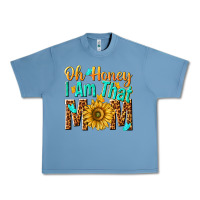 Pebble Blue oh honey i am that mom Urban Heavy Tee - NancyCooperArtShop