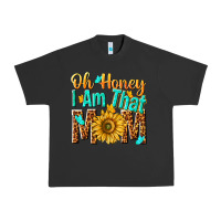 Pigment Black oh honey i am that mom Urban Heavy Tee - NancyCooperArtShop