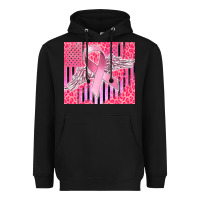 Black cancer awareness american flag Heavyweight Hoodie - CowGirlArtShop