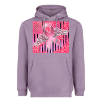 Lavender cancer awareness american flag Heavyweight Hoodie - CowGirlArtShop