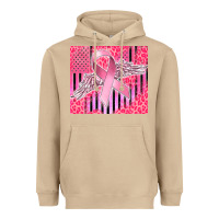 Mushroom cancer awareness american flag Heavyweight Hoodie - CowGirlArtShop