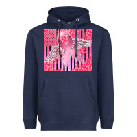 Navy cancer awareness american flag Heavyweight Hoodie - CowGirlArtShop
