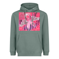 Sage cancer awareness american flag Heavyweight Hoodie - CowGirlArtShop