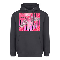 Smoke cancer awareness american flag Heavyweight Hoodie - CowGirlArtShop