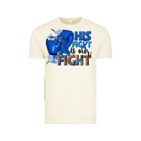 Vintage Arctic his fight is our fight colon cancer blue ribbon Vintage Tee - NancyCooperArtShop
