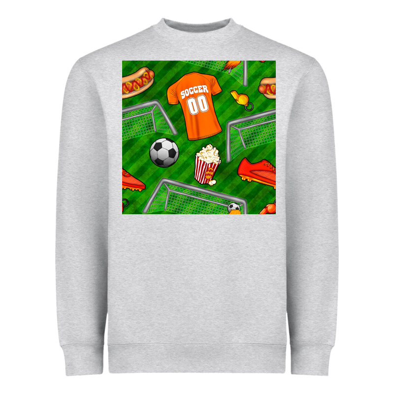 Soccer Ball Uniform And Shoes Seamless Pattern Heavyweight Sweatshirt by BundleAndBundleShop | Teevron