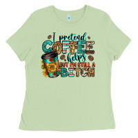 Matcha i pretend coffee helps but i'm still a bitch Ladies Tee - Jasminsmagicworld
