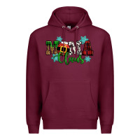 Burgundy mama claus christmas Premium Hoodie - CowGirlArtShop