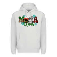 Dove Grey mama claus christmas Premium Hoodie - CowGirlArtShop