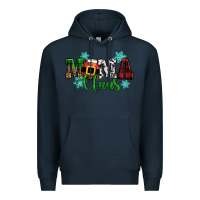 Navy mama claus christmas Premium Hoodie - CowGirlArtShop