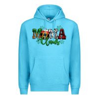 Ocean Blue mama claus christmas Premium Hoodie - CowGirlArtShop